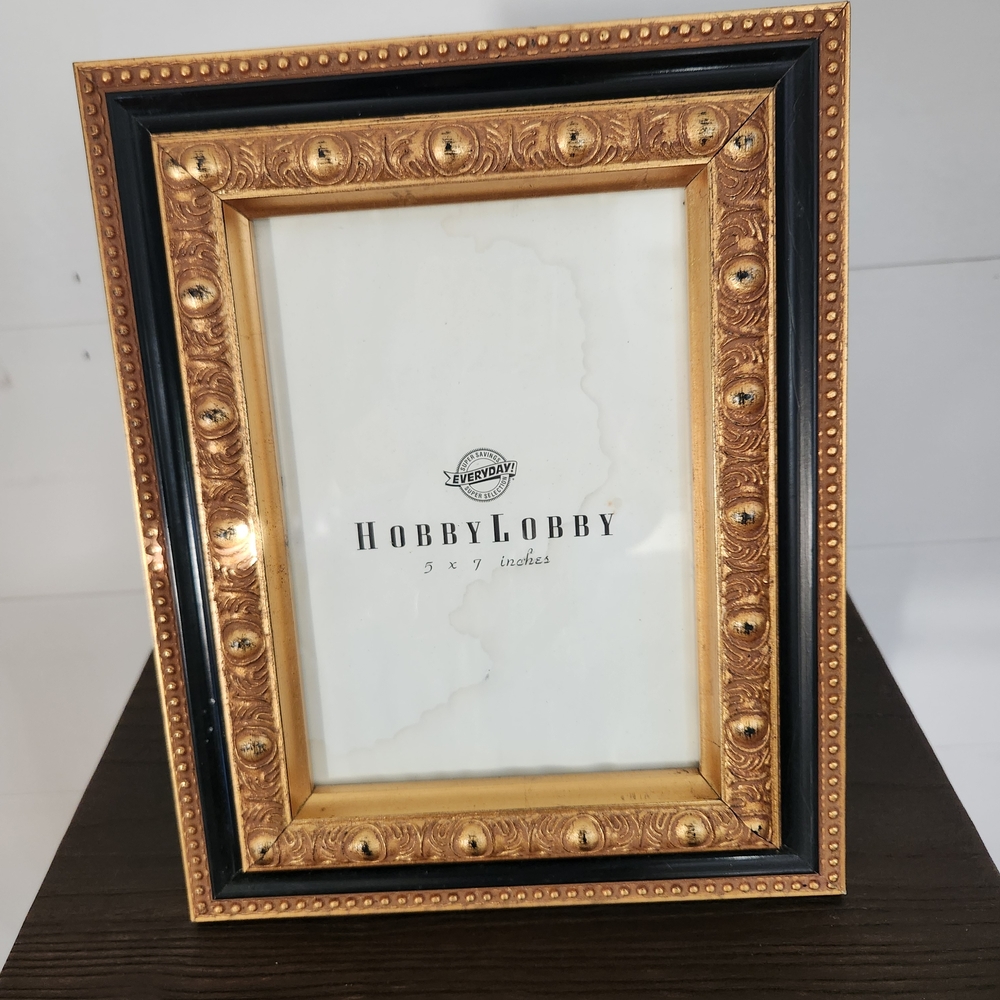Hobby Lobby Elegant Gold and Black Frame